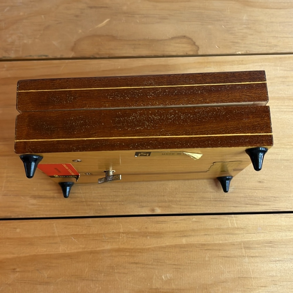Vintage Hummel “Boy On Fence” Wood Music Jewelry Box - Picture 6 of 8